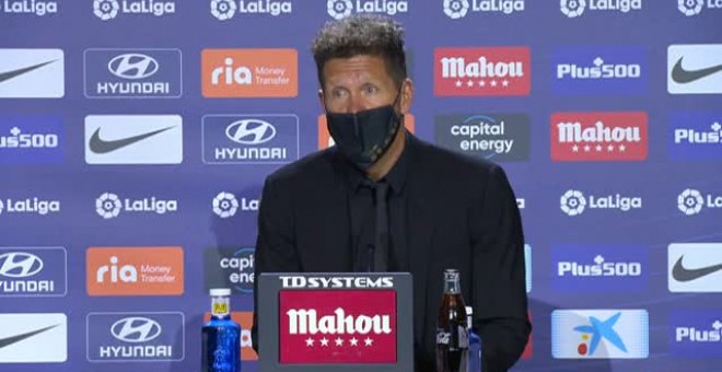 Simeone: "Hicimos un segundo tiempo importante"