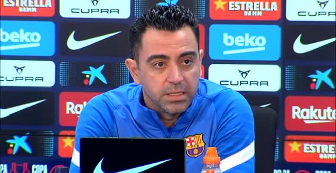 Xavi Hernández: "Creo que estamos en el buen camino"