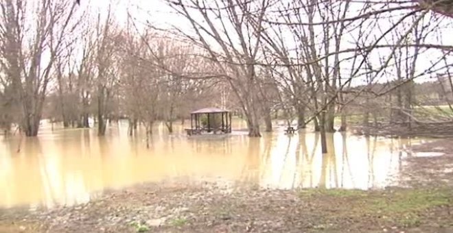 Los ríos en Navarra, en alerta amarilla por las crecidas de las últimas horas