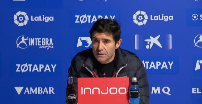 Marcelino: "Con balón estuvimos muy bien, pero no tomamos las decisiones adecuadas"