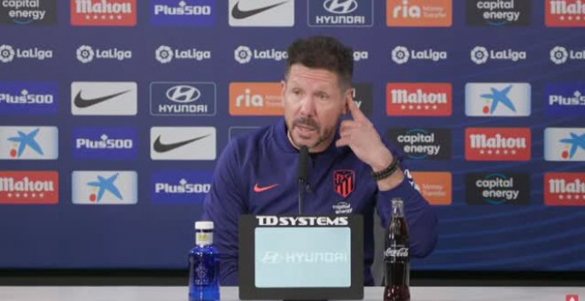 Simeone: "El equipo aparecerá, ojalá sea mañana"