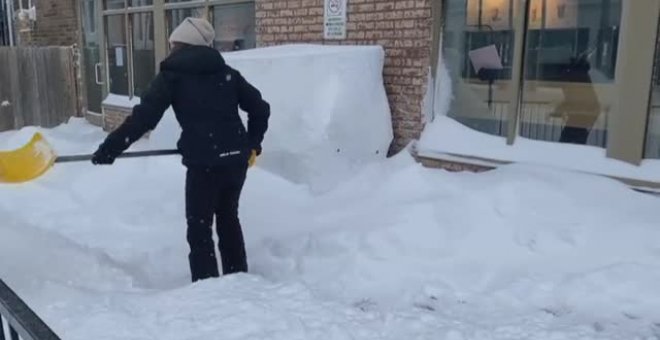 Un temporal de frío y nieve azota la costa este de Canadá y Estados Unidos