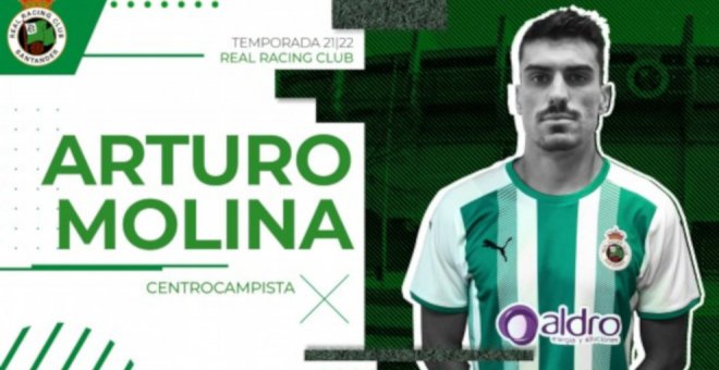 El Racing incorpora a su plantilla a Arturo Molina