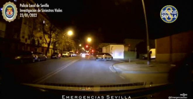 Un taxista persigue a un conductor tras arrollar a una motocicleta en Sevilla