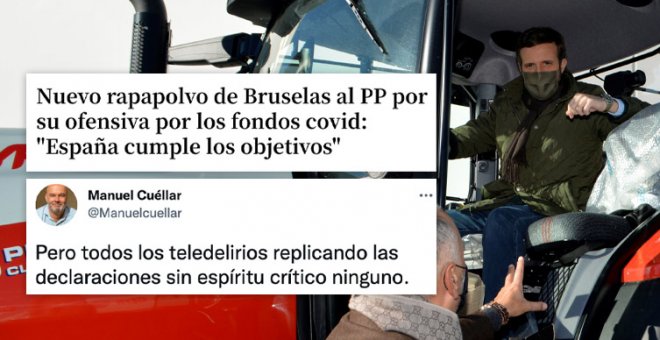 "La peor oposición de la historia": el PP vuelve a malmeter en Europa con los fondos covid y le pintan la cara