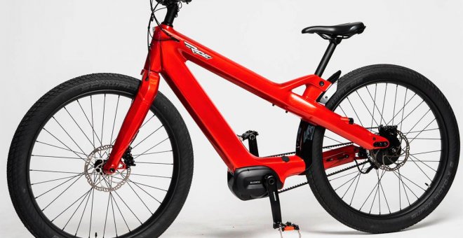 Bicicleta eléctrica Radiant Carbon: un cuadro asimétrico para aligerar el peso y llamar la atención