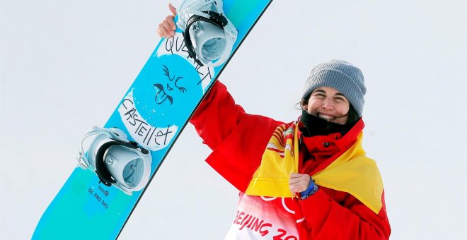 Històrica medalla de plata de Queralt Castellet als Jocs d'Hivern de Pequín