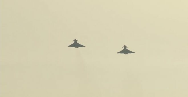 España envía a Bulgaria desde Albacete cuatro cazas Eurofighter para sumarse al dispositivo de la OTAN