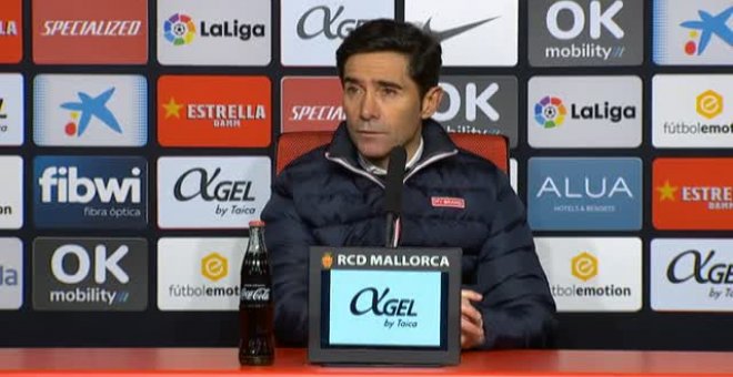 Marcelino: "Estoy muy decepcionado con nuestro equipo"