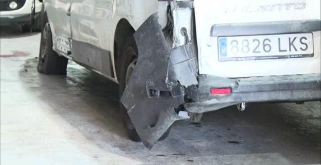 Una granizada provoca un choque en cadena de 30 coches en Calella (Barcelona)