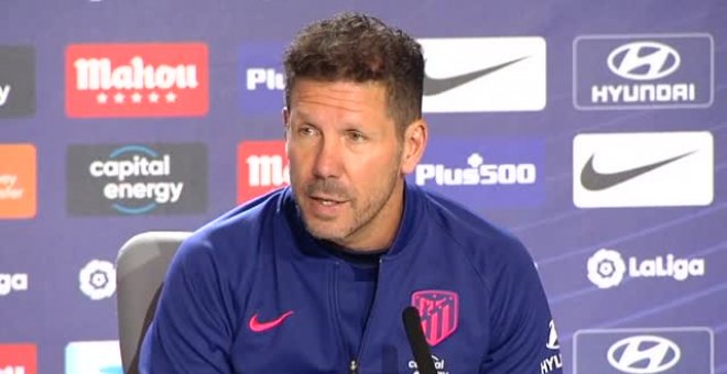 Simeone: "Estoy bien, estoy tranquilo. Porque cuando todos se ponen nerviosos yo estoy tranquilo"