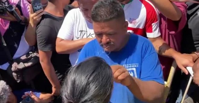 Migrantes se cosen los labios en México como forma de protesta por no poder entrar en EEUU