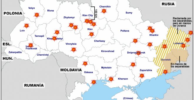 Comienza la guerra: Rusia invade Ucrania y realiza bombardeos en múltiples ciudades