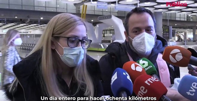 Los ucranianos y españoles evacuados: "Pensé que no lo conseguiríamos"