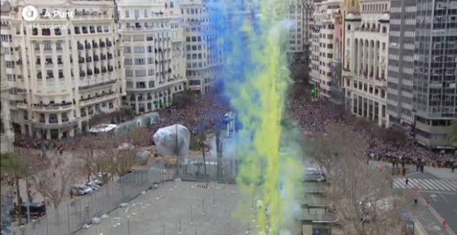 La mascletà de Valencia se convierte en un homenaje a Ucrania