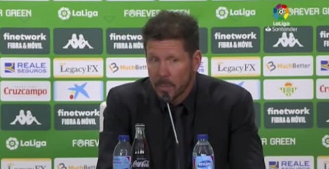 Simeone: "Joao se enoja y se enojará conmigo, pero con el tiempo lo agradecerá"