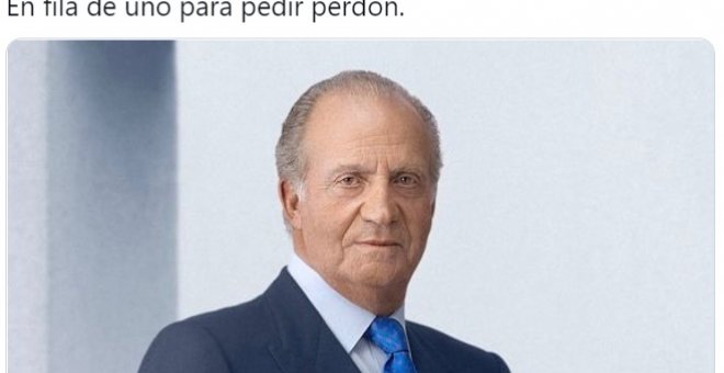 "En fila de a uno para pedir perdón" a Juan Carlos I tras el archivo de sus causas