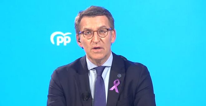 Núñez Feijóo: "El presidente Casado ha hecho un buen servicio al PP y lo podrá seguir haciendo"