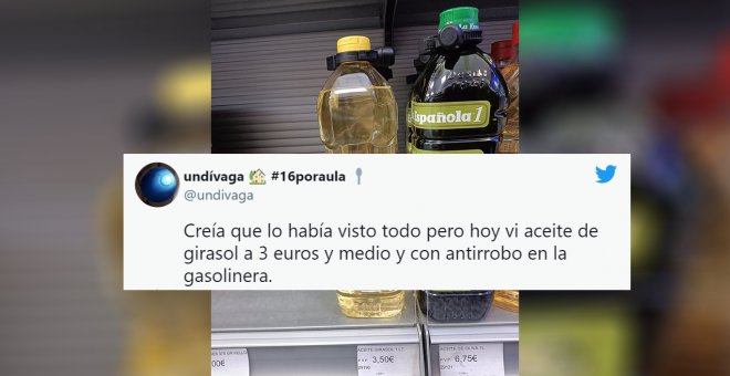 El tuit que resume el desmadre con los precios del aceite de girasol: "Creía que lo había visto todo"