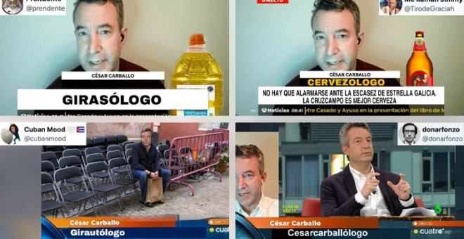 "Girasólogo", "arenólogo", "cesarcarballólogo": los memes sobre César Carballo inundan Twitter