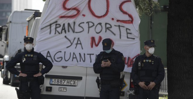 Tranquilidad en la sexta jornada de paro en el sector del transporte a la espera de la reunión del lunes