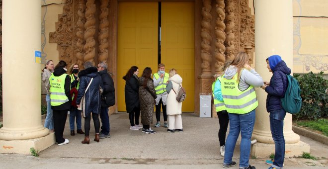 El centre per a refugiats d’Ucraïna agafa rodatge a la Fira de Barcelona després de la seva obertura exprés