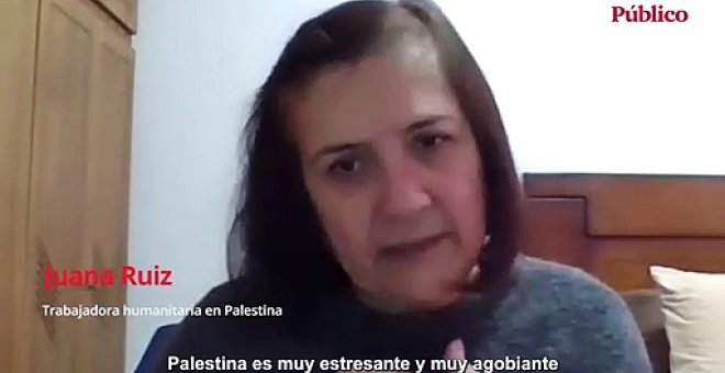 Juana Ruiz: "En Palestina se sufre mucho"