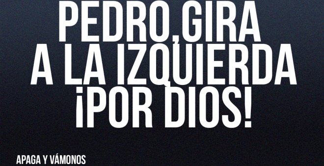 Pedro, gira a la izquierda, ¡por Dios! - Apaga y vámonos - En la Frontera, 25 de marzo de 2022