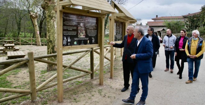 Turismo habilita un área de descanso para senderistas de la ruta de los Castros