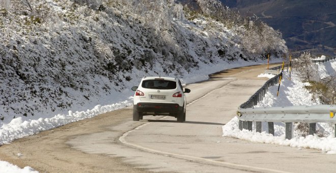 Nieve, viento y frío en el primer fin de semana de abril