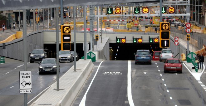 L'obertura del túnel de Glòries en sentit Llobregat posa fi al calvari d'obres pel nou accés a Barcelona