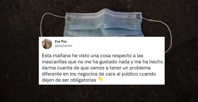 La interesante reflexión sobre usar las mascarillas en el trabajo cuando no sea obligatorio: "Dejad que los trabajadores elijan por ellos mismos"