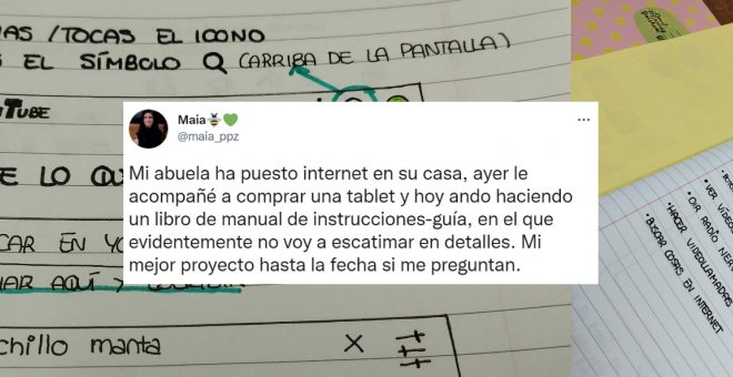 La guía para enseñar a su abuela a usar internet que conmovió a los tuiteros: "Acto de amor en estado puro"