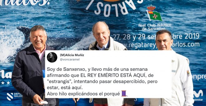 La teoría de la conspiración (o no tanto) sobre el paradero del rey emérito: "Está en Sanxenxo 'de estranjis'"