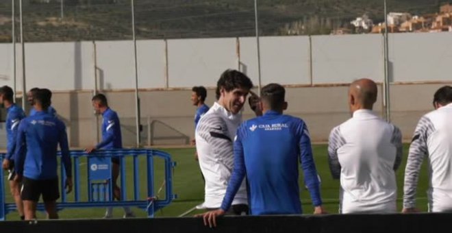 Primer entrenamiento de Karanka al frente del Granada