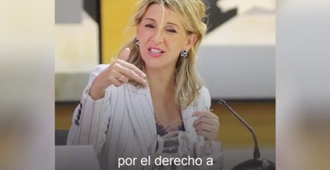 La reflexión de Yolanda Díaz sobre las elecciones francesas: "El futuro no pasa por tener que elegir entre lo malo y lo peor"