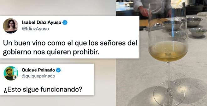 Así nace un nuevo bulo, ahora sobre el vino: el tuit de Ayuso que resume a la perfección su manera de hacer política