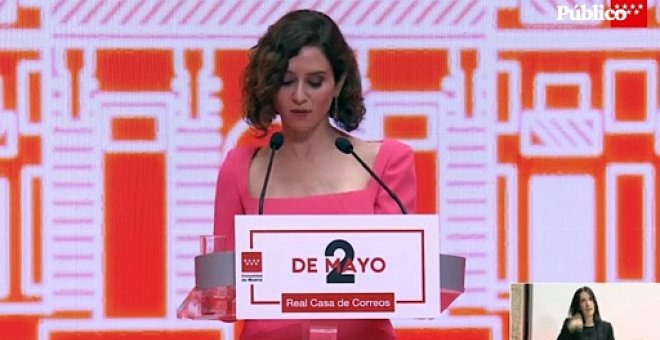 Ayuso defiende la España de hace "dos milenos", occidental , católica y monárquica, frente "a los odiadores profesionales"