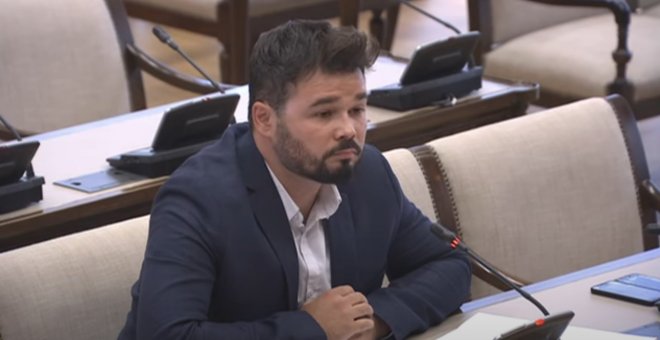 El tuit de Rufián sobre el espionaje de Pegasus que recupera un antiguo vídeo: "22 segundos que lo explican todo"