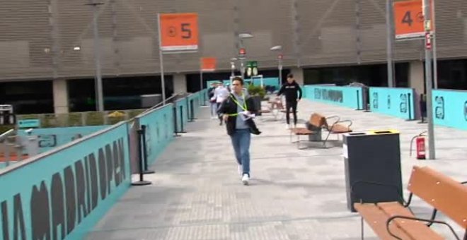 Máxima expectación en el Mutua Madrid Open para ver el entrenamiento de Nadal