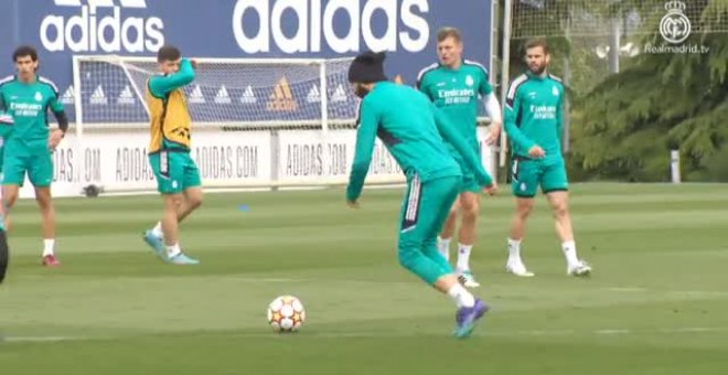 Último entrenamiento del Real Madrid antes de enfrentarse al City