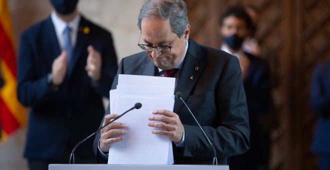 Torra anuncia una demanda contra Pedro Sánchez por el caso Pegasus