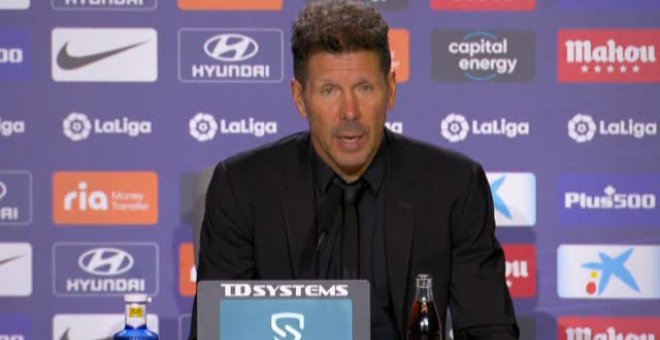 Simeone no da por asegurada la Champions a pesar de vencer en el derbi (1-0)