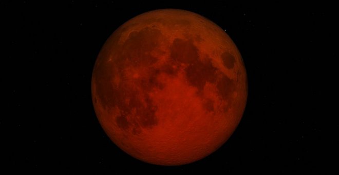 Un eclipse de luna a mediados de mayo