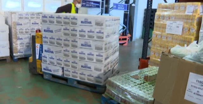 Los bancos de alimentos alertan: Las estanterías se nos vacían, la demanda aumenta y las donaciones bajan