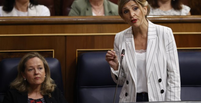 Yolanda Díaz exige reformar el bono social eléctrico: "La pobreza energética en España es una vulneración de derechos"