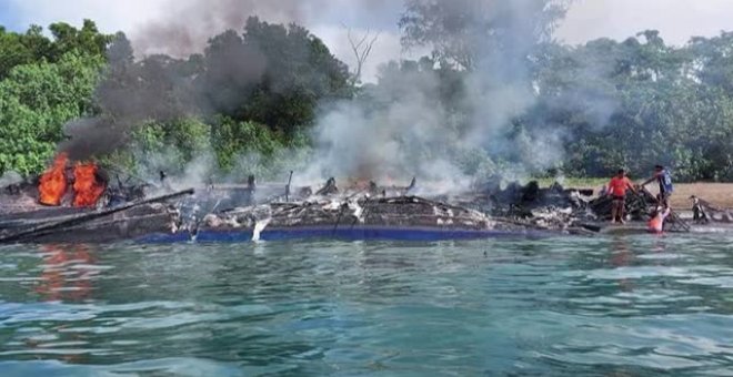 Naufraga un ferry en Filipinas por un incendio que pudo empezar en la sala de máquinas