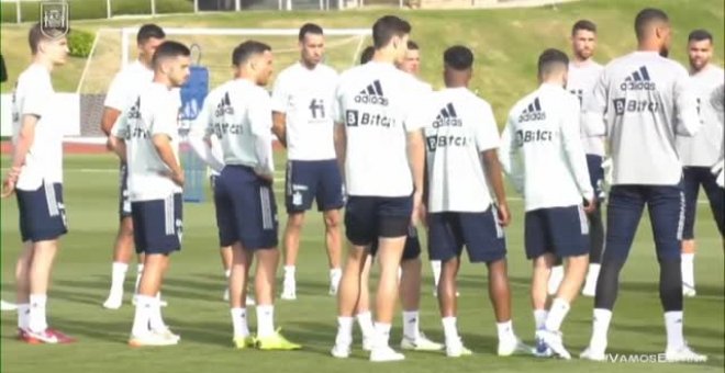 La Roja ya se entrena en Las Rozas