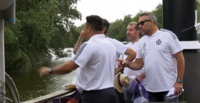 El Valladolid celebra por todo lo alto su ascenso a primera