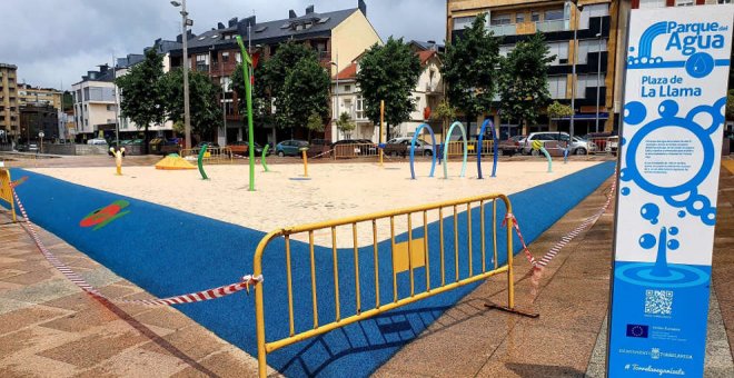 Vuelve el Parque de Agua de la Plaza de la Llama